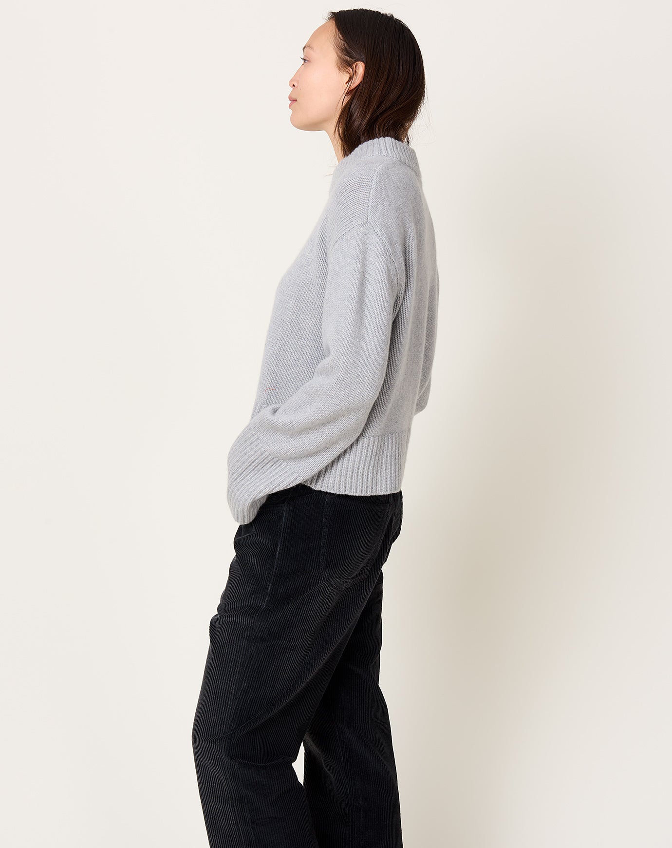 Lisa Yang Sony Sweater in Dove Grey