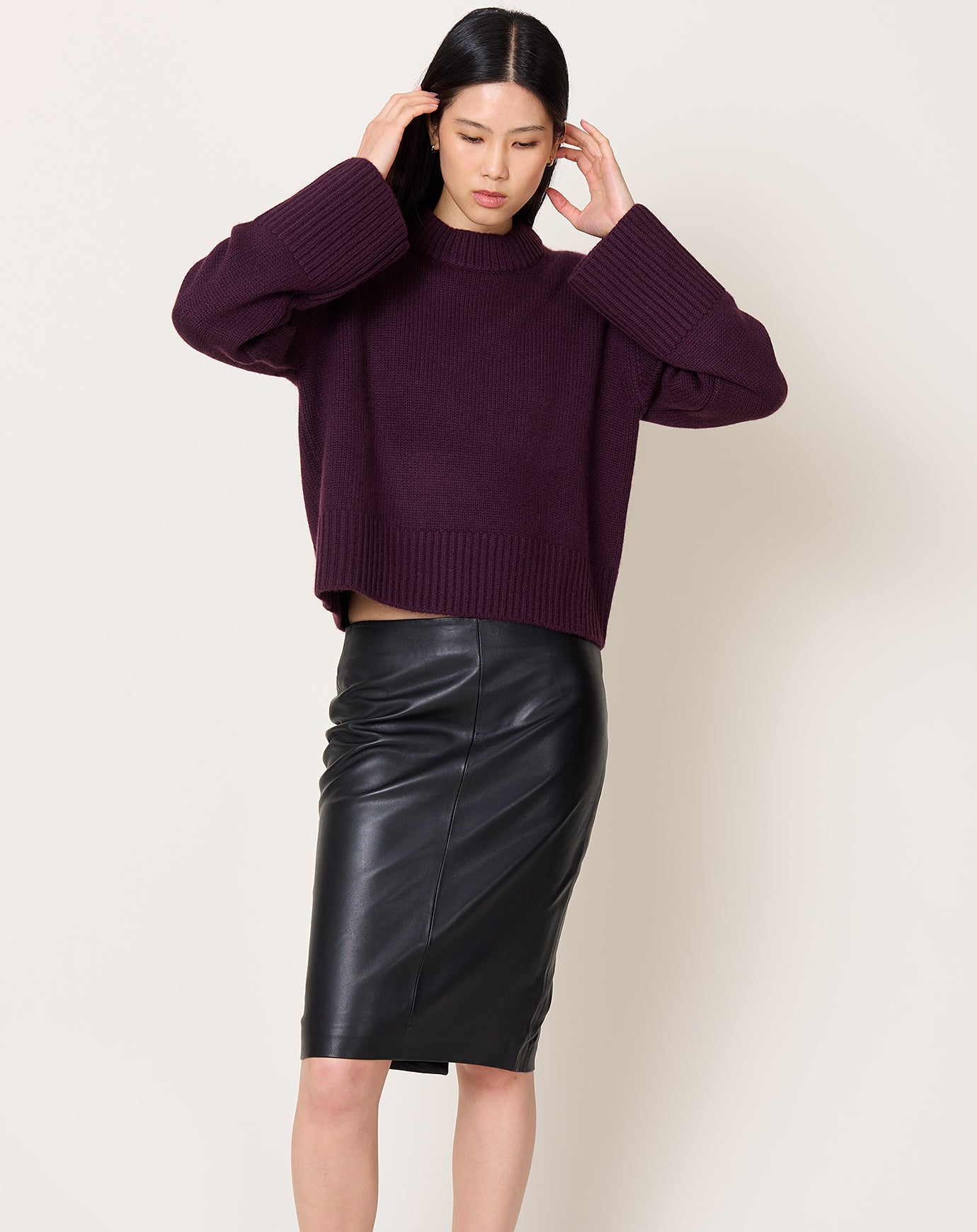 Lisa Yang Sony Sweater in Mahogany