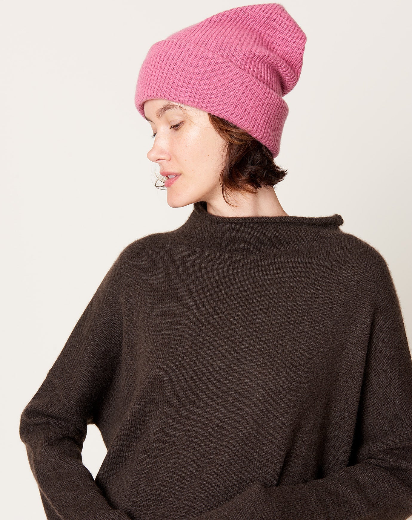 Lisa Yang Stockholm Beanie in Rose Pink