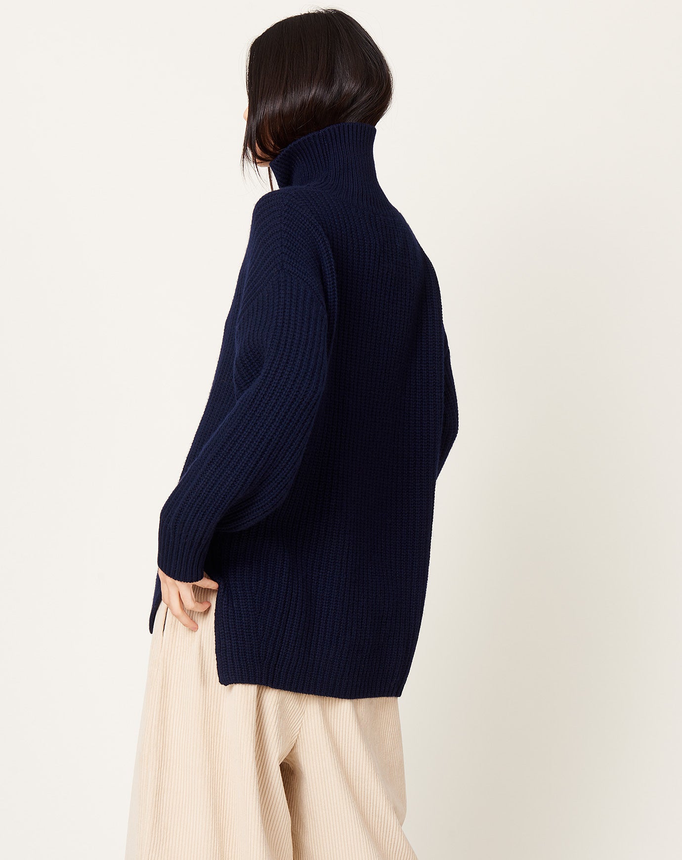 Lisa Yang Therese Sweater in Navy