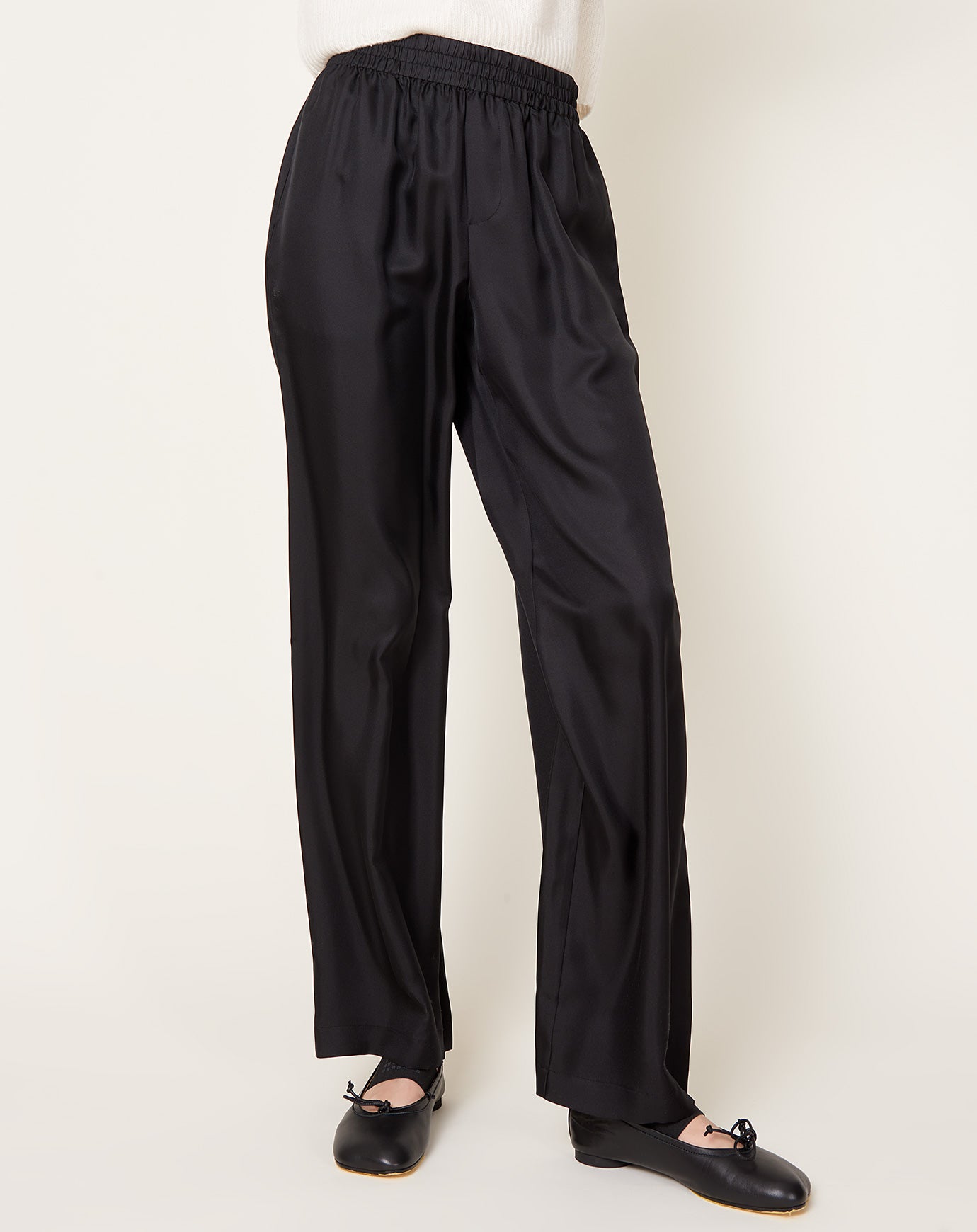 Lisa Yang Wide Leg Trouser in Midnight