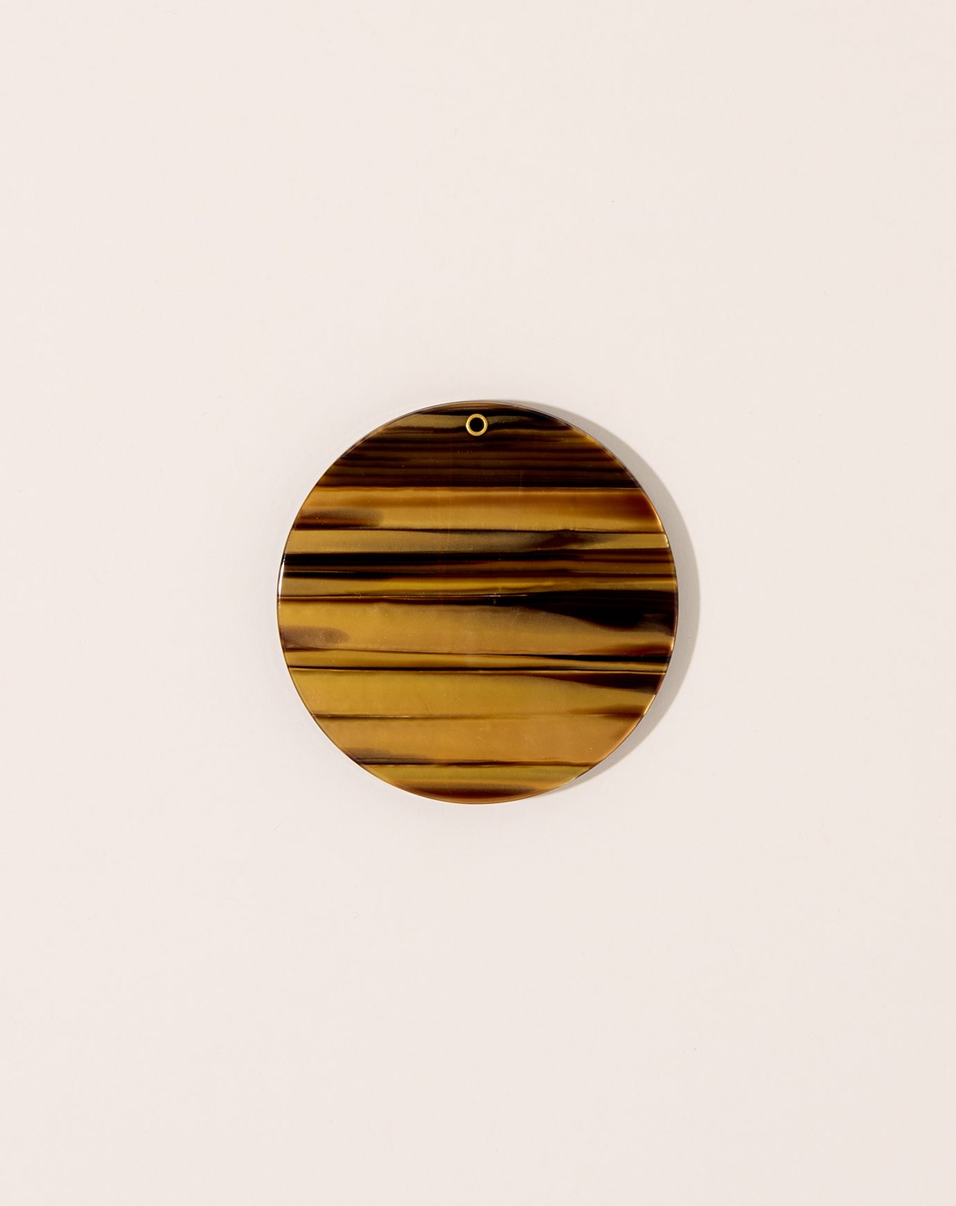 Machete Circle Mirror in Tiger's Eye