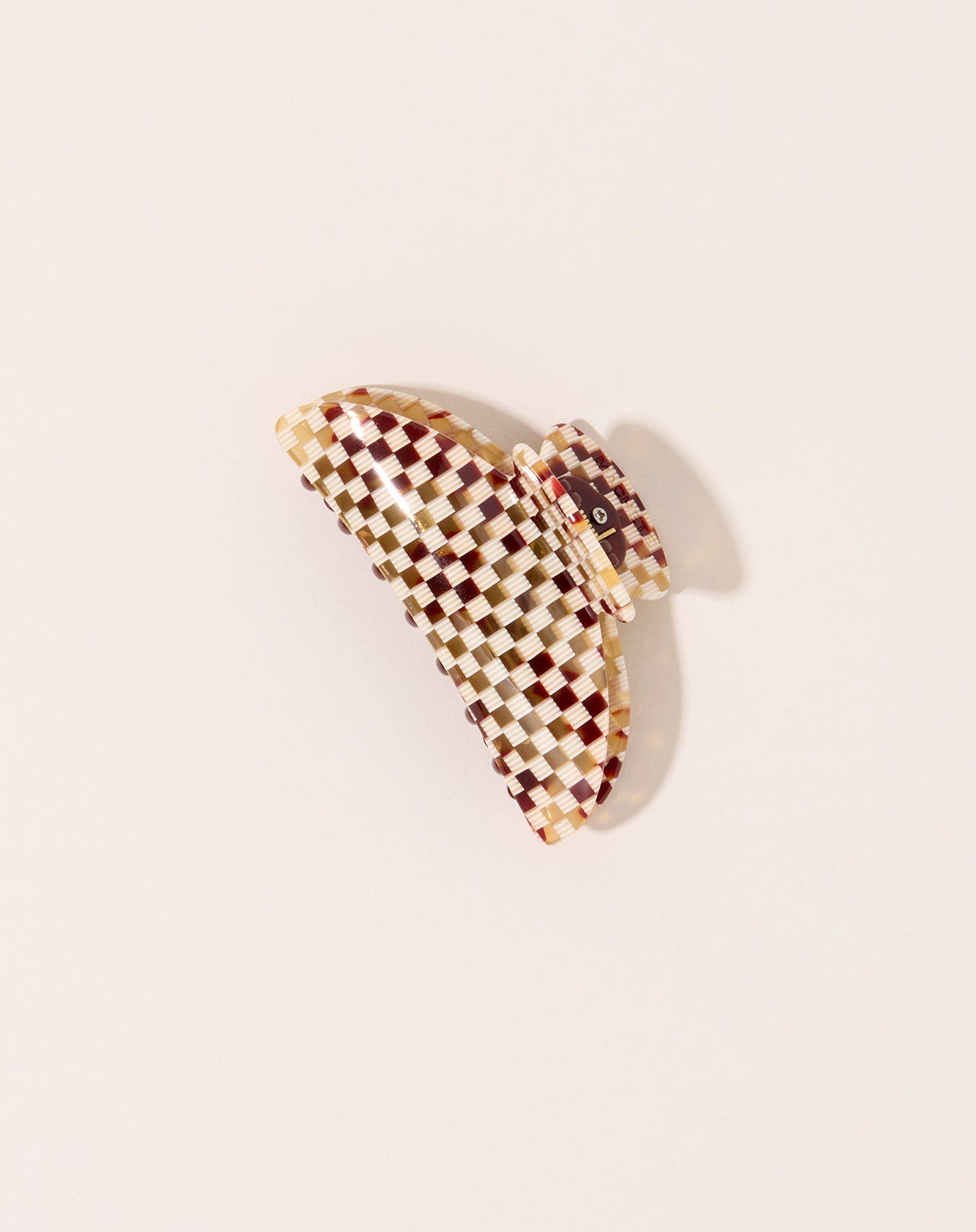 Machete Midi Heirloom Claw in Tortoise Checker