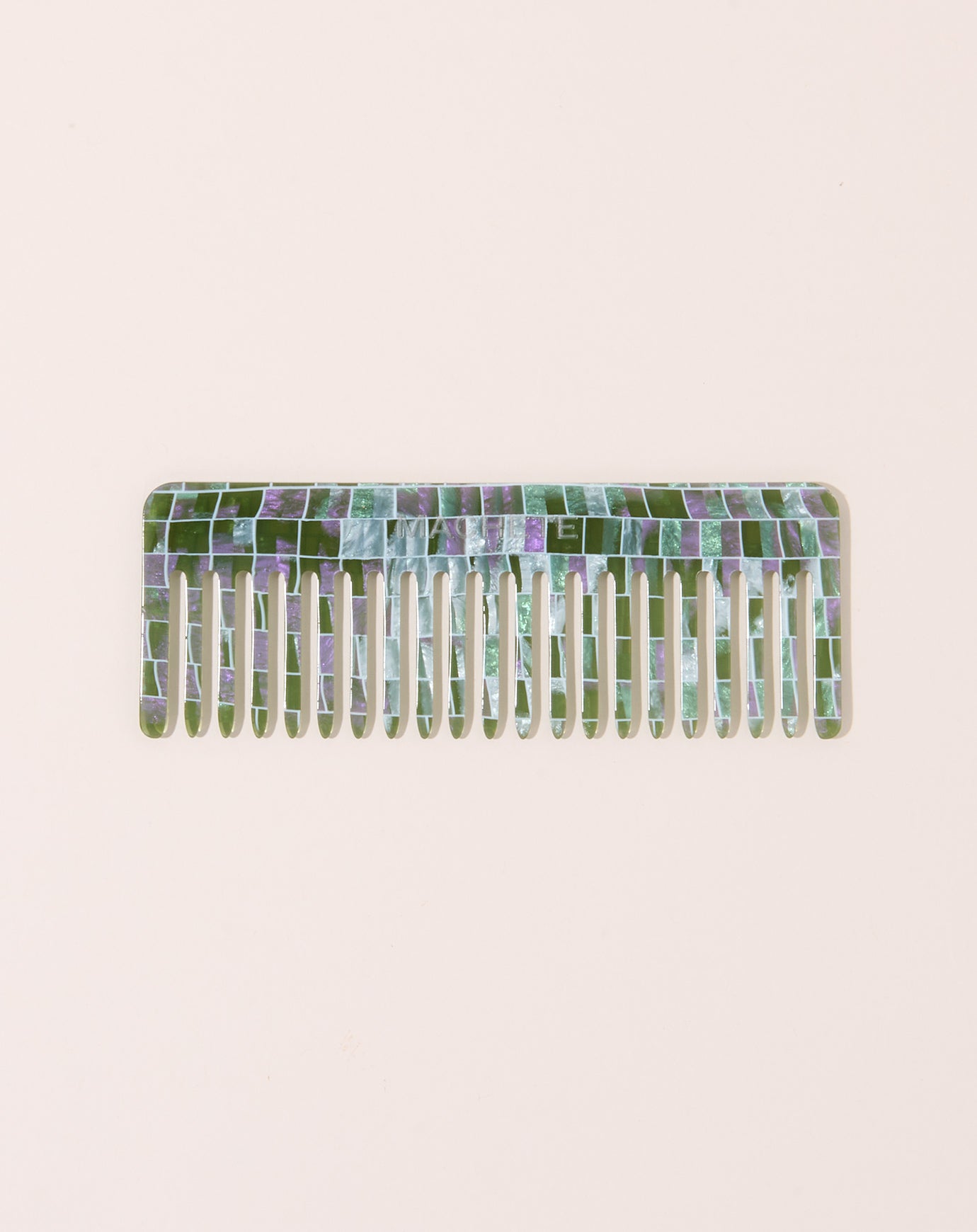 Machete No. 2 Comb in Vert Shell Checker