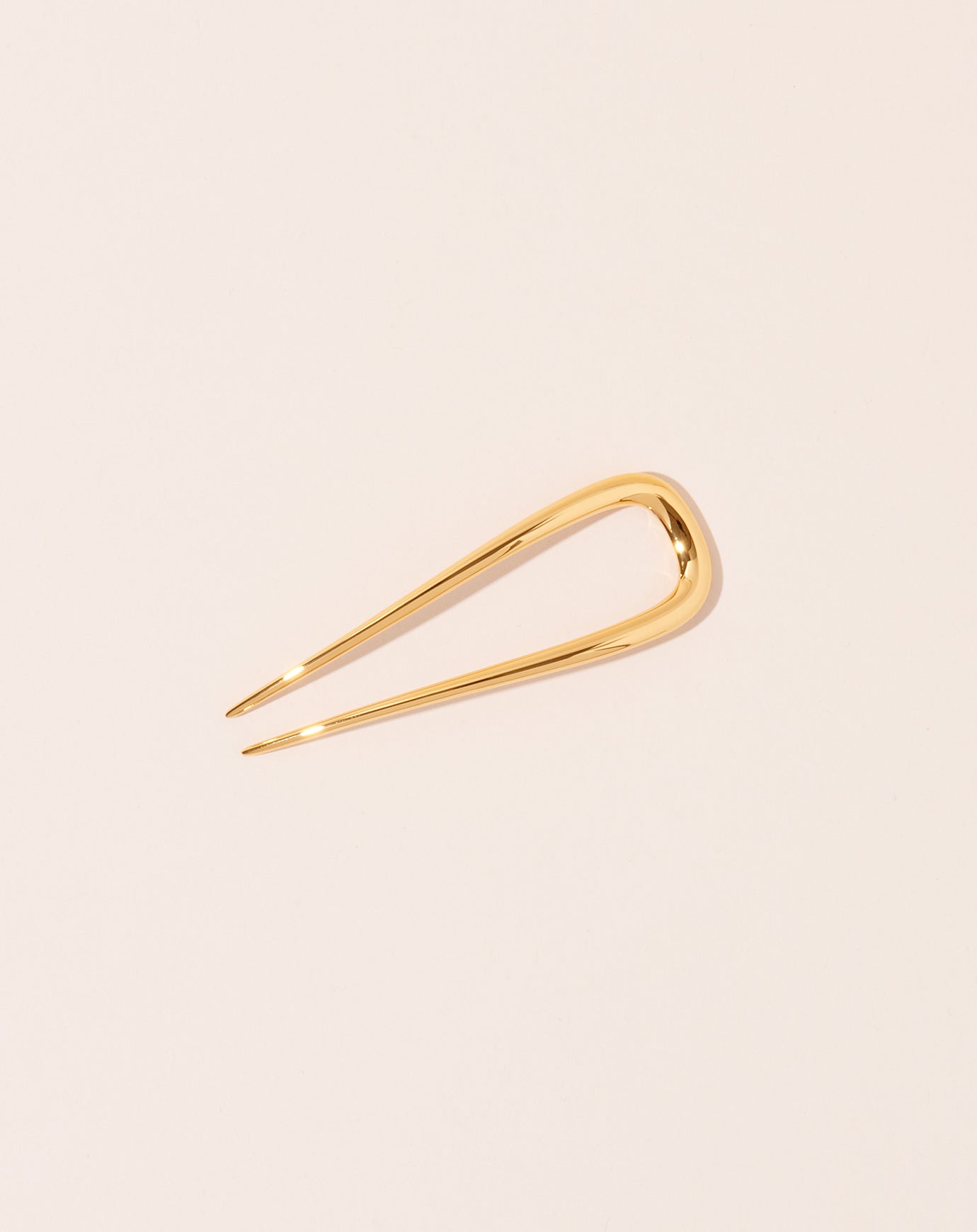 Machete Petite Oval French Hair Pin in Gold