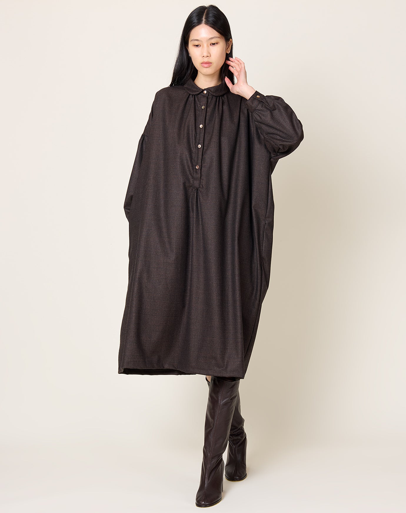 Makie Alma Dress in Brown Check
