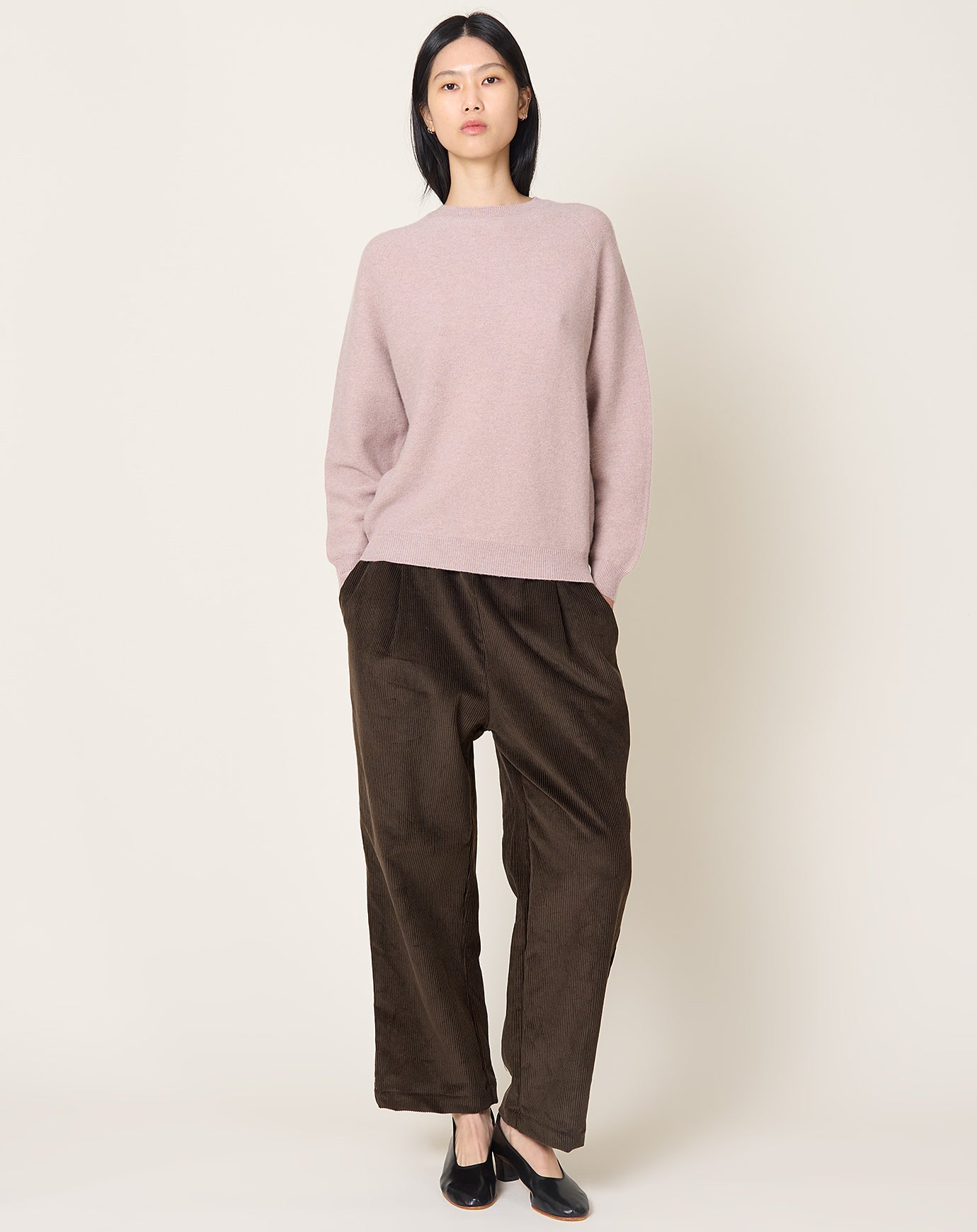 Makie Back Button Sweater in Oatmeal