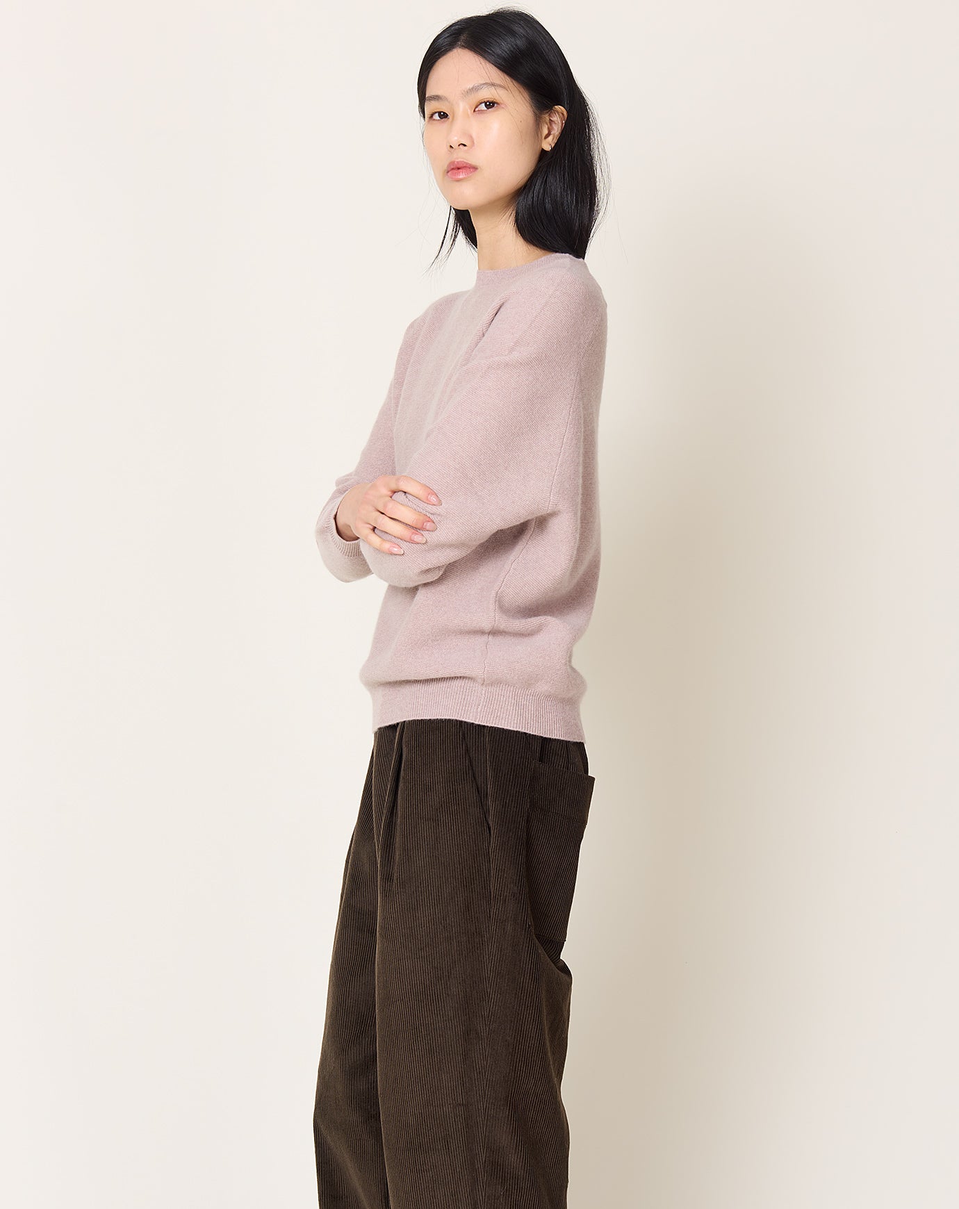 Makie Back Button Sweater in Oatmeal