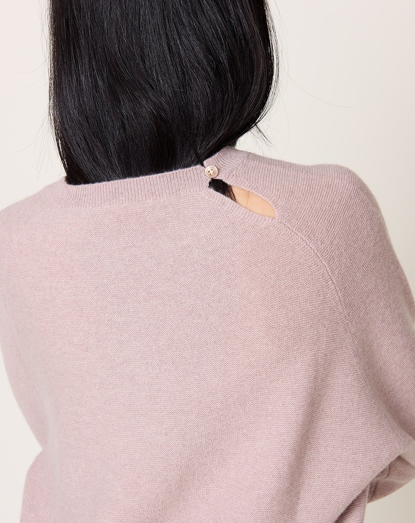Makie Back Button Sweater in Oatmeal