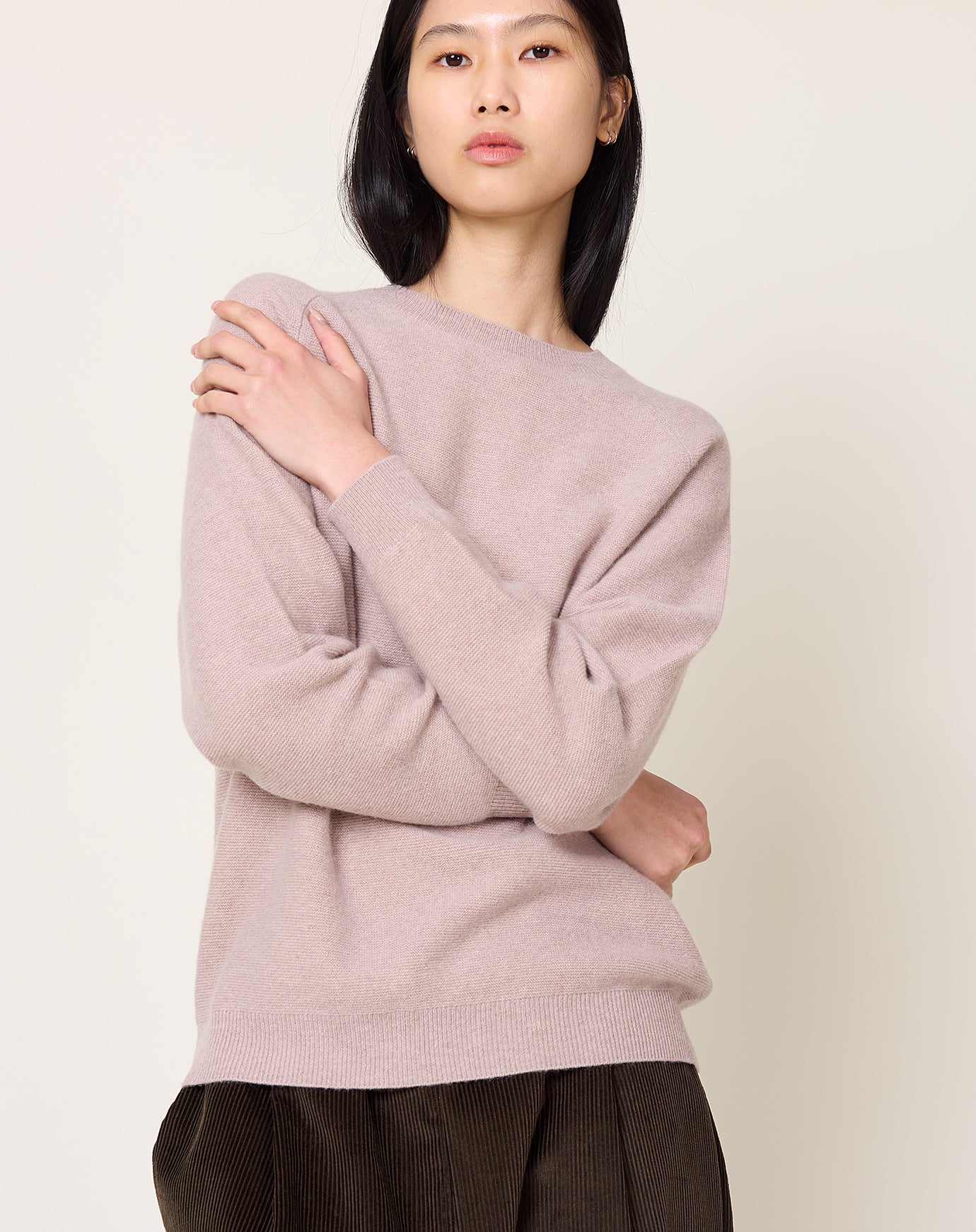 Makie Back Button Sweater in Oatmeal