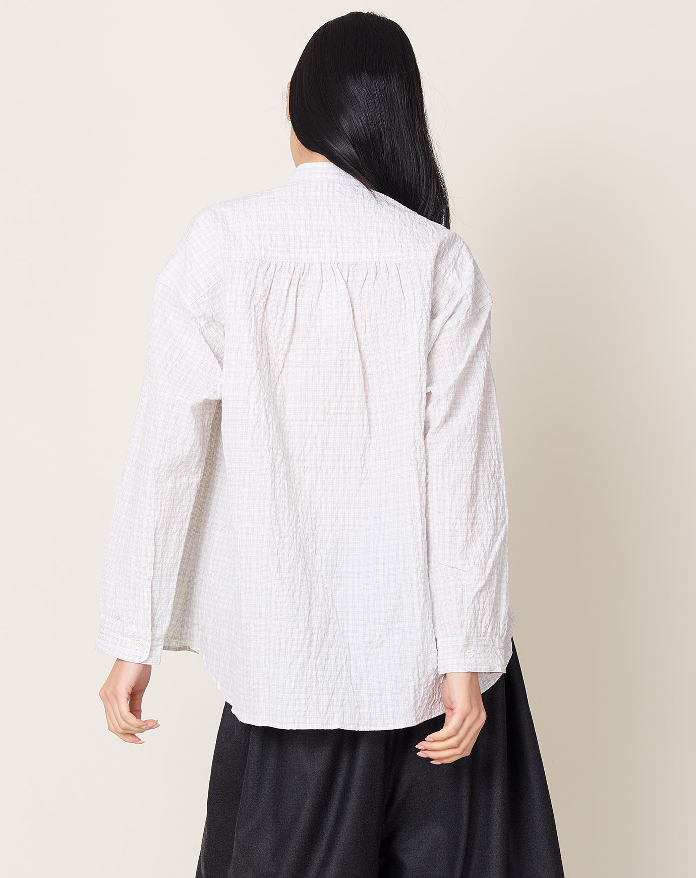 Makie Reece Blouse in Light Grey Check