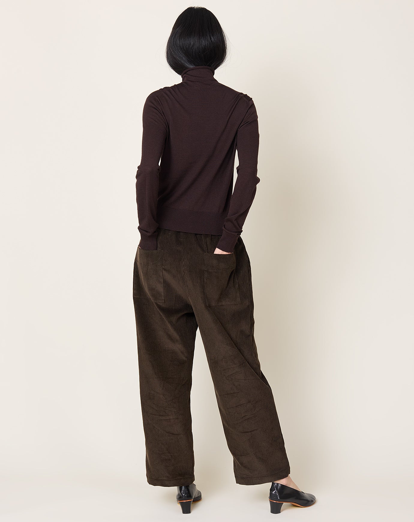 Makie Skylar Straight Pants in Brown Corduroy