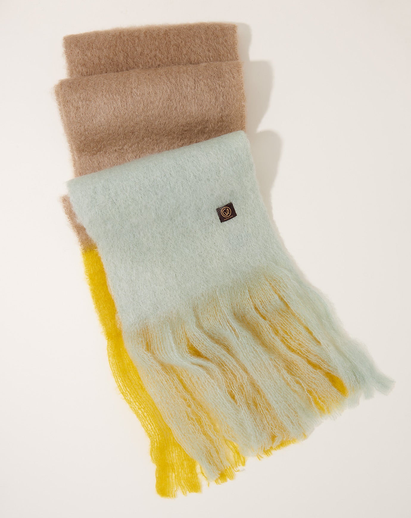 Mantas Ezcaray Color Block Scarf in Seaglass