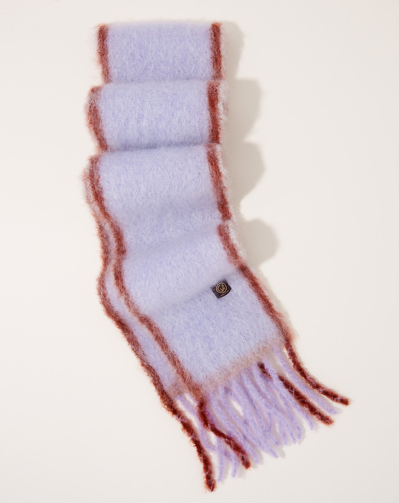 Mantas Ezcaray Twist Frame Foulard in Lilac