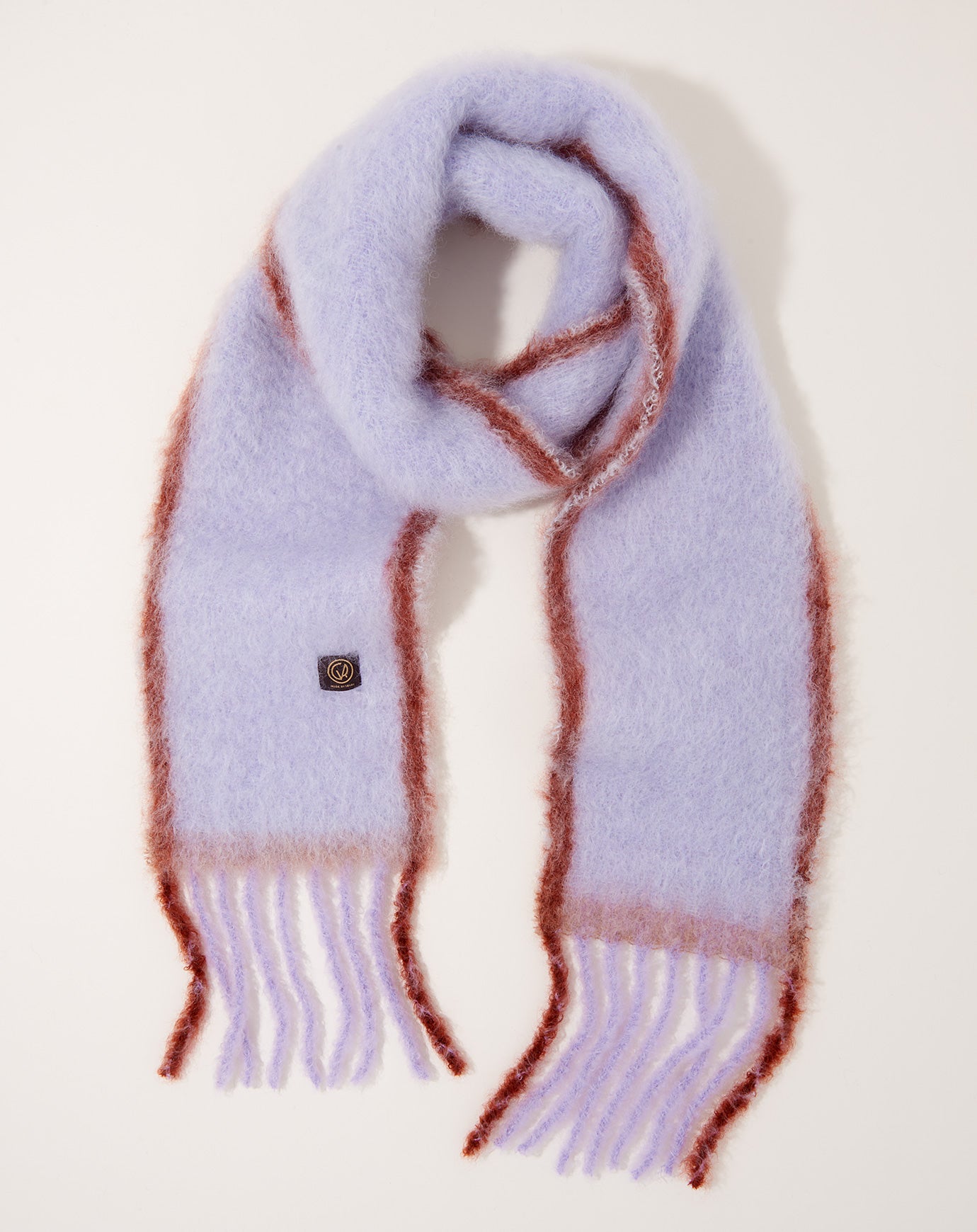 Mantas Ezcaray Twist Frame Foulard in Lilac