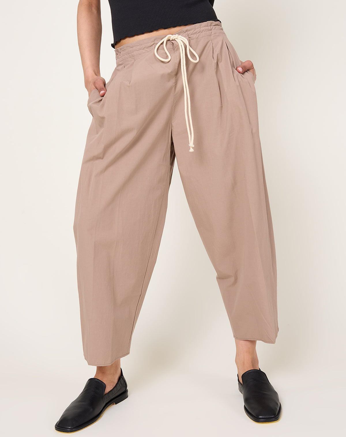 Balloon Drawstring Trouser in Mouseback | Maria McManus | Covet + Lou ...