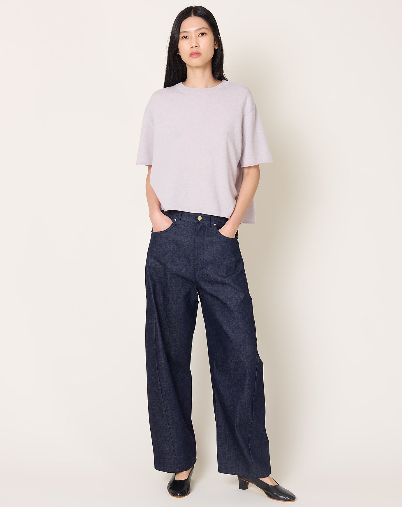 Maria McManus Crescent Leg Jean in Indigo