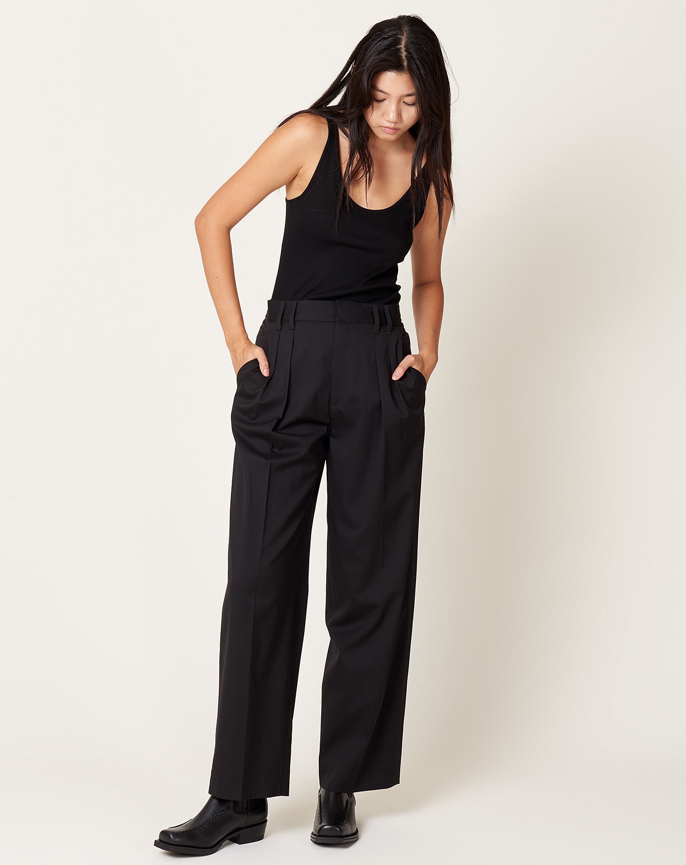 Shop Nicole Pleat Front Pant in Brown | Max Women's Fashion NZ