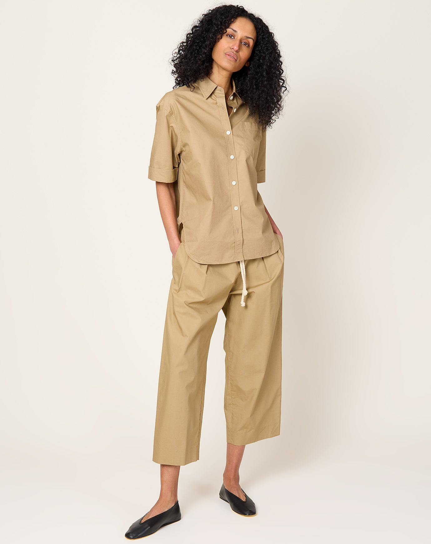 Maria McManus Drawstring Pant in Walnut