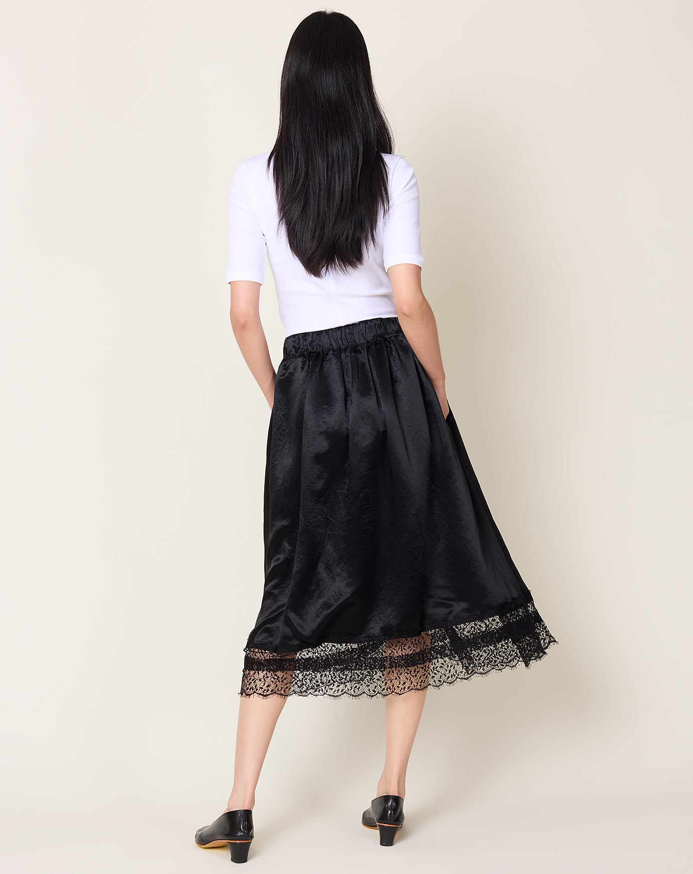 Maria McManus Gathered Skirt in Black