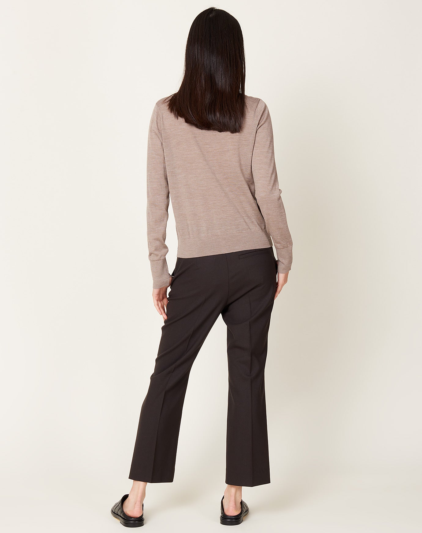 Maria McManus High Waisted Crop Trouser in Chocolate