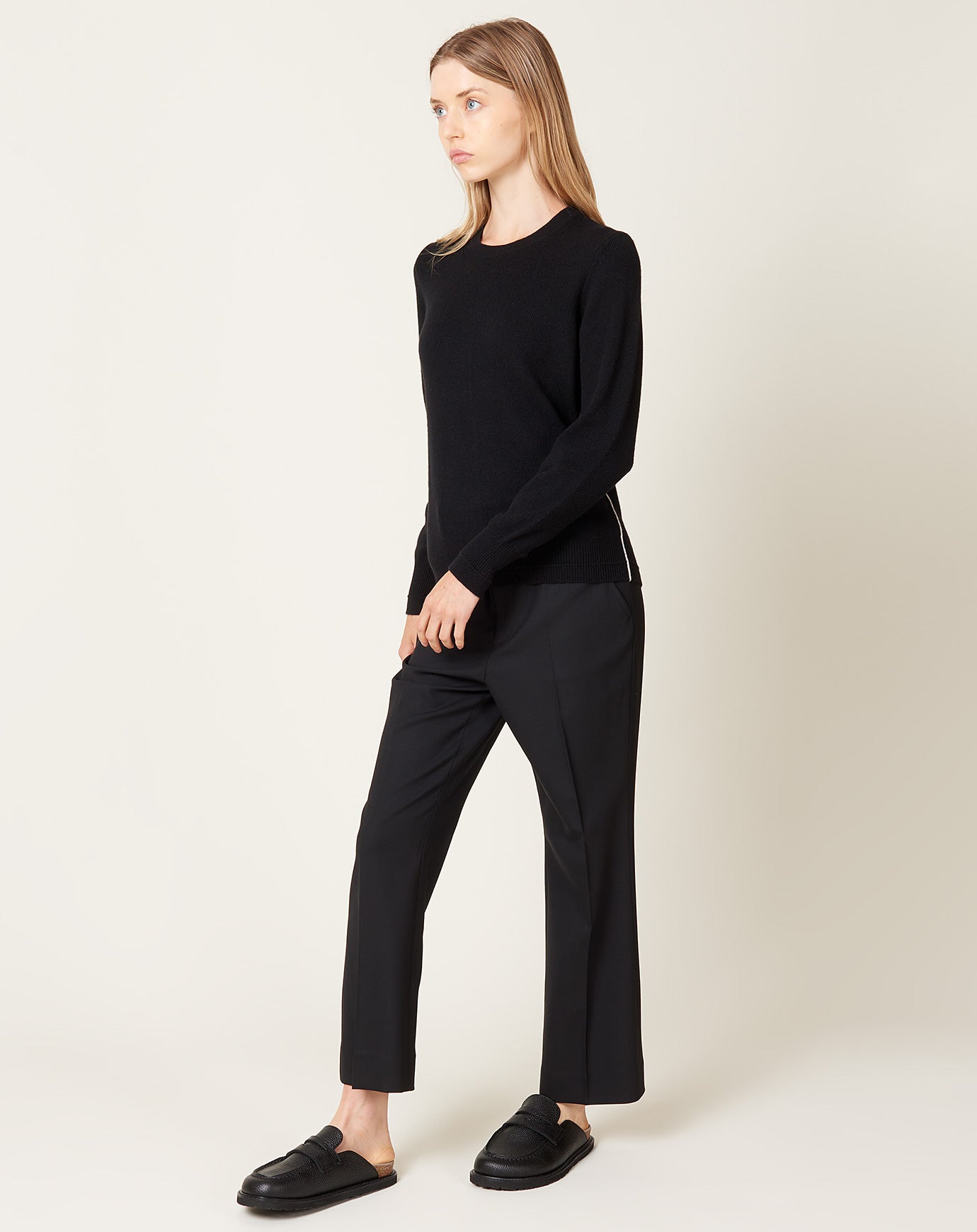 Maria McManus High Waisted Crop Trouser in Black