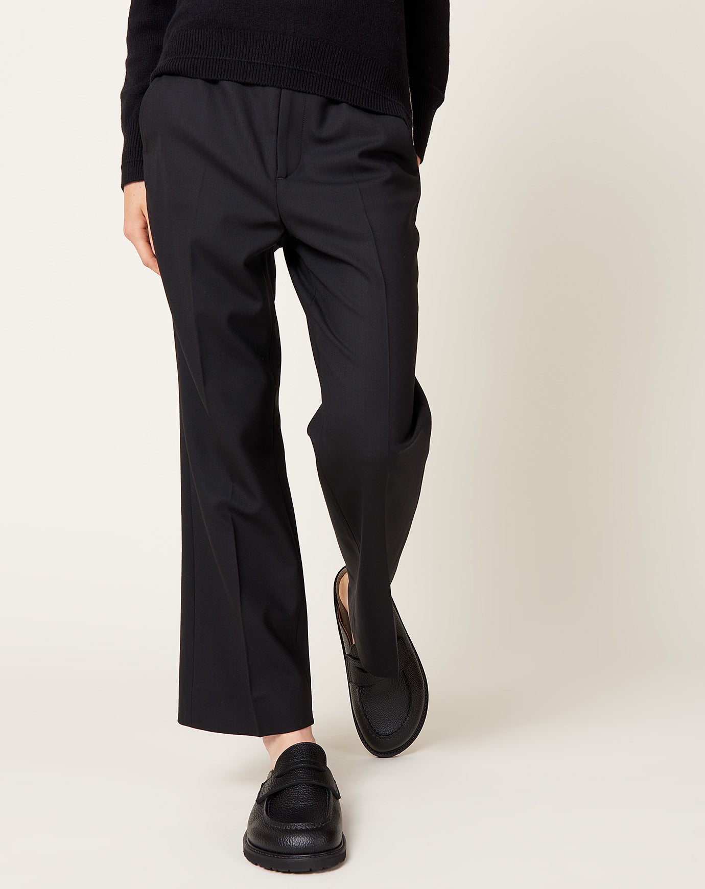 Maria McManus High Waisted Crop Trouser in Black