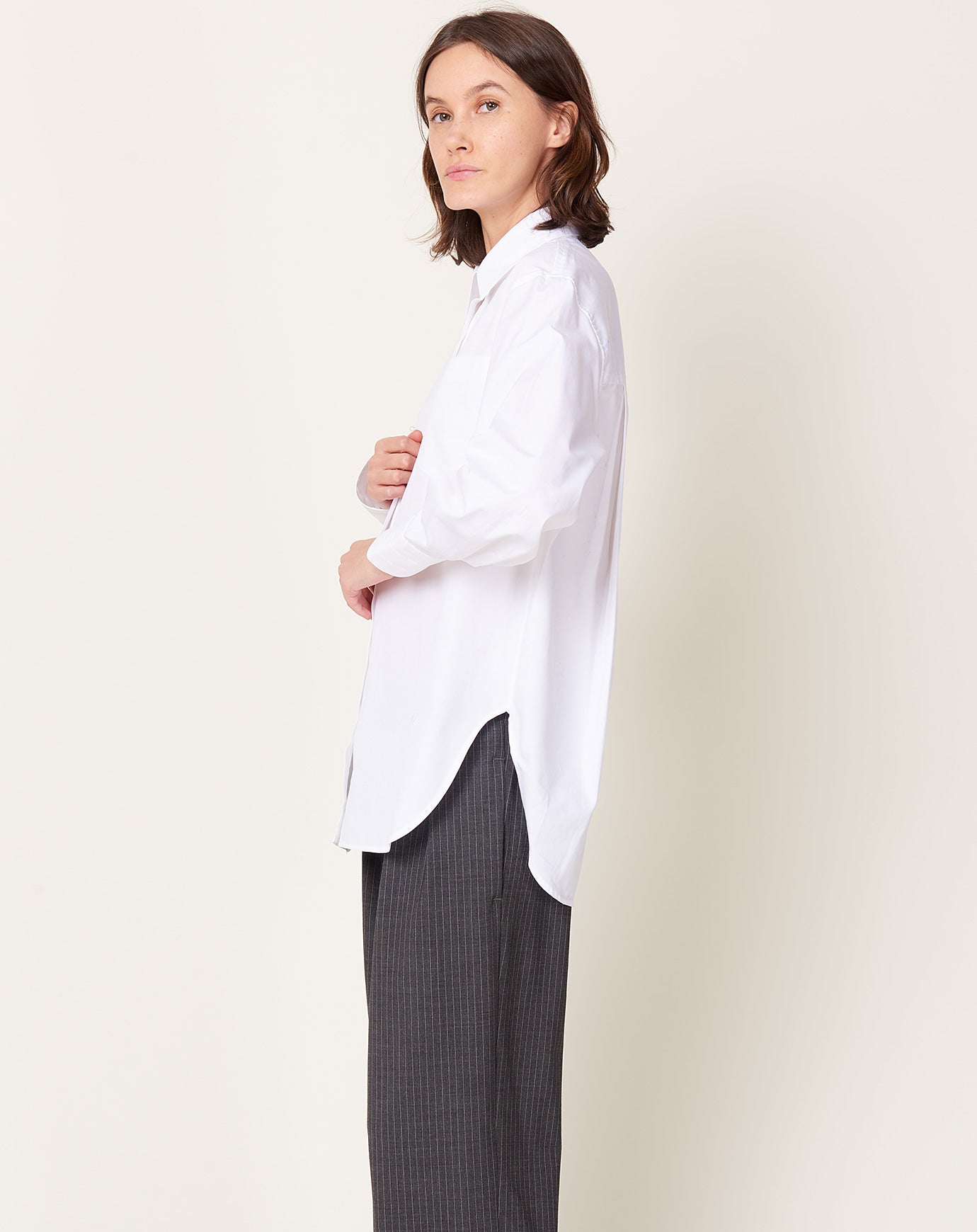 Maria McManus Oversized Tunic Shirt in White