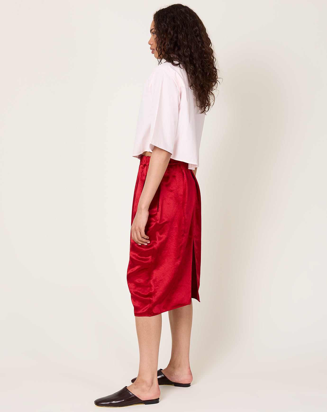 Maria McManus Tulip Skirt in Scarlet