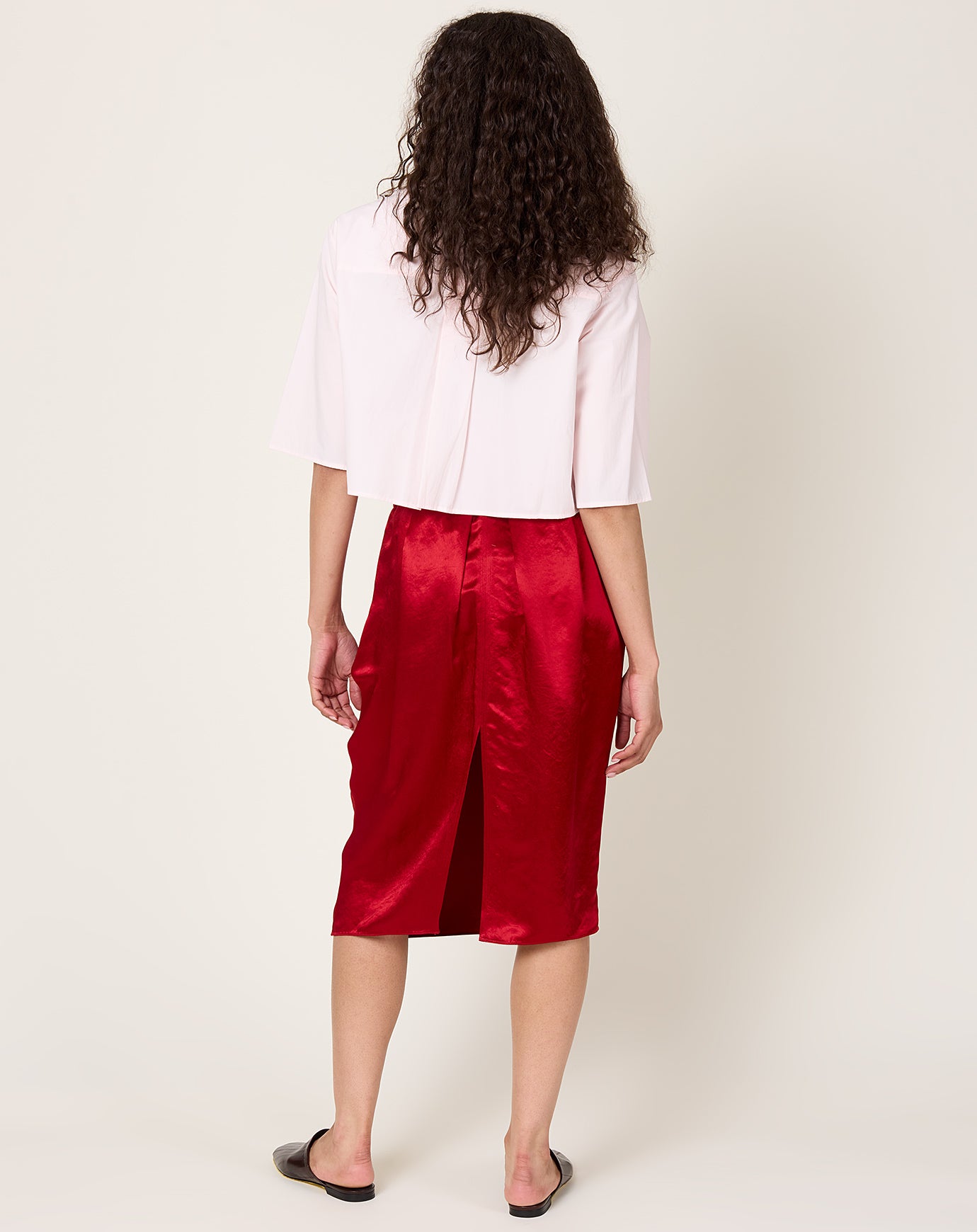 Maria McManus Tulip Skirt in Scarlet