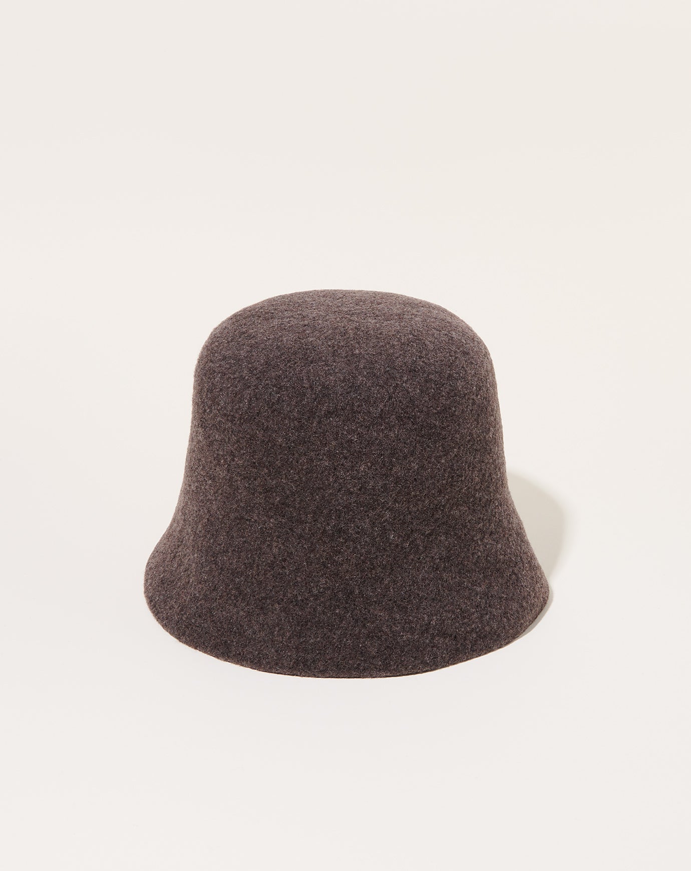 Mature Ha Cashmere Bell Hat in Dark Brown