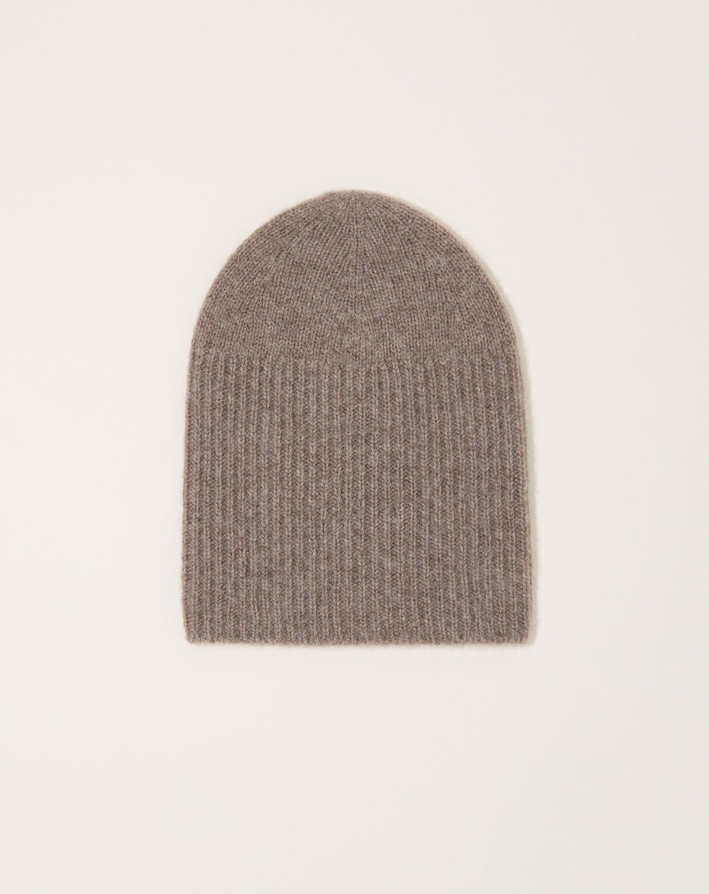 Mature Ha Cashmere & Yak Knit Cap in Light Brown