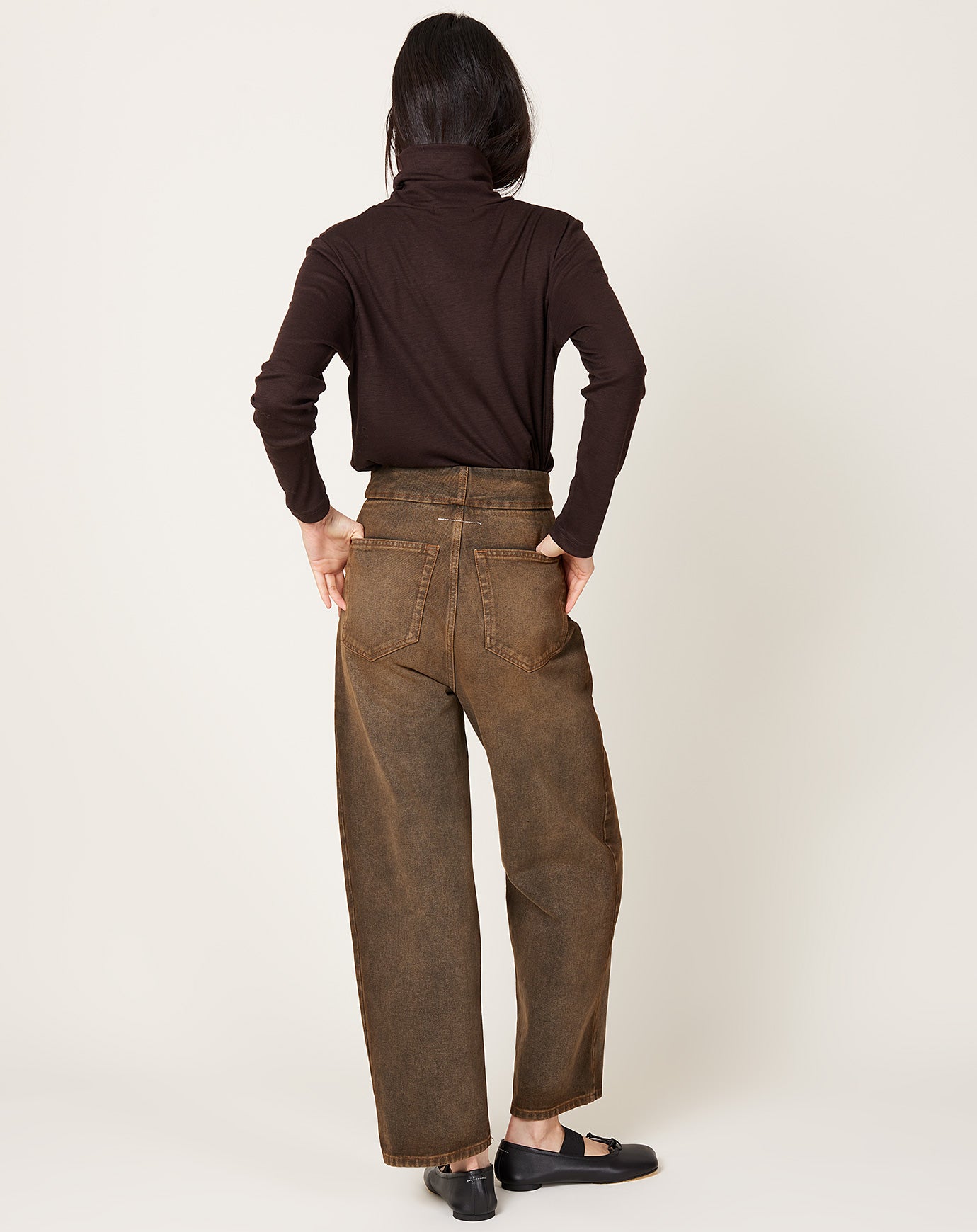 MM6 5 Pocket Jean in Brown