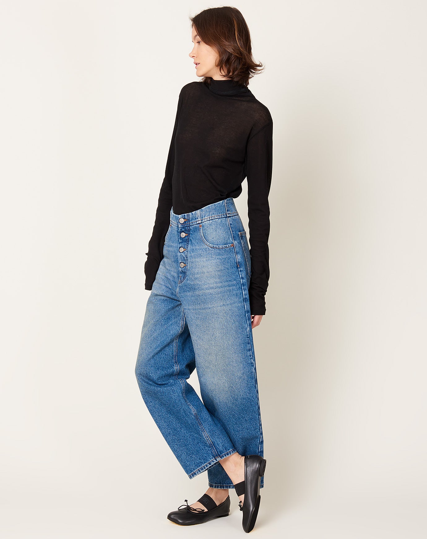 MM6 5 Pocket Jean in Medium Blue