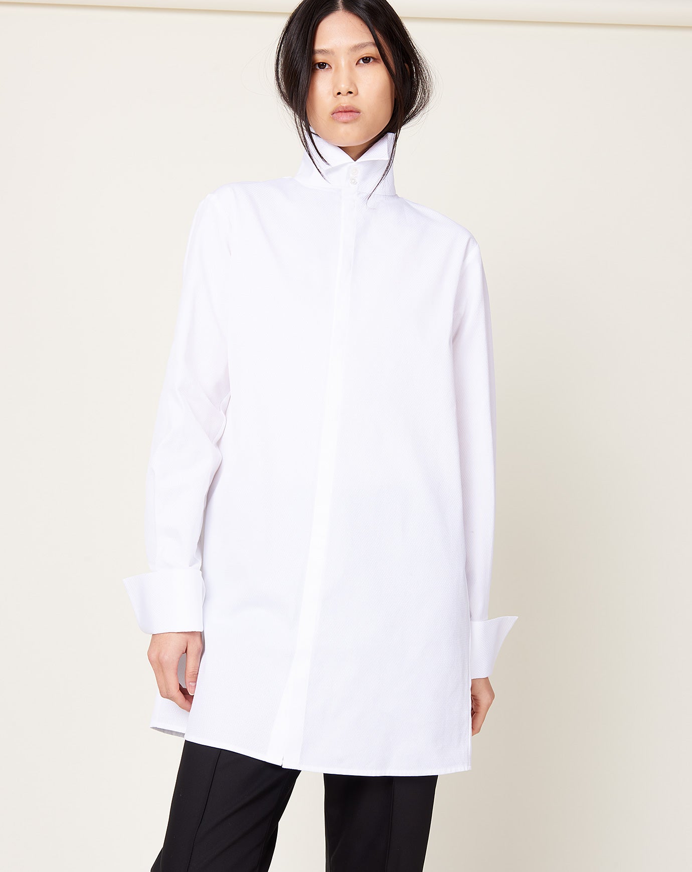 MM6 Long Sleeved Shirt in White