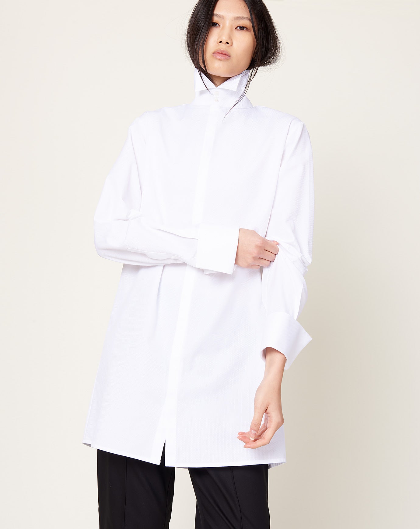 MM6 Long Sleeved Shirt in White