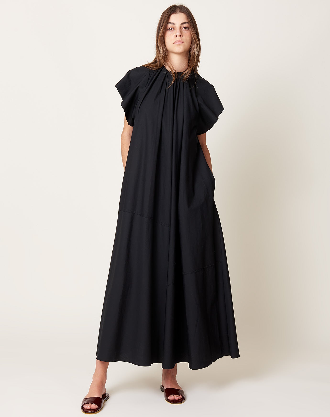 MM6 Pleat Dress in Black