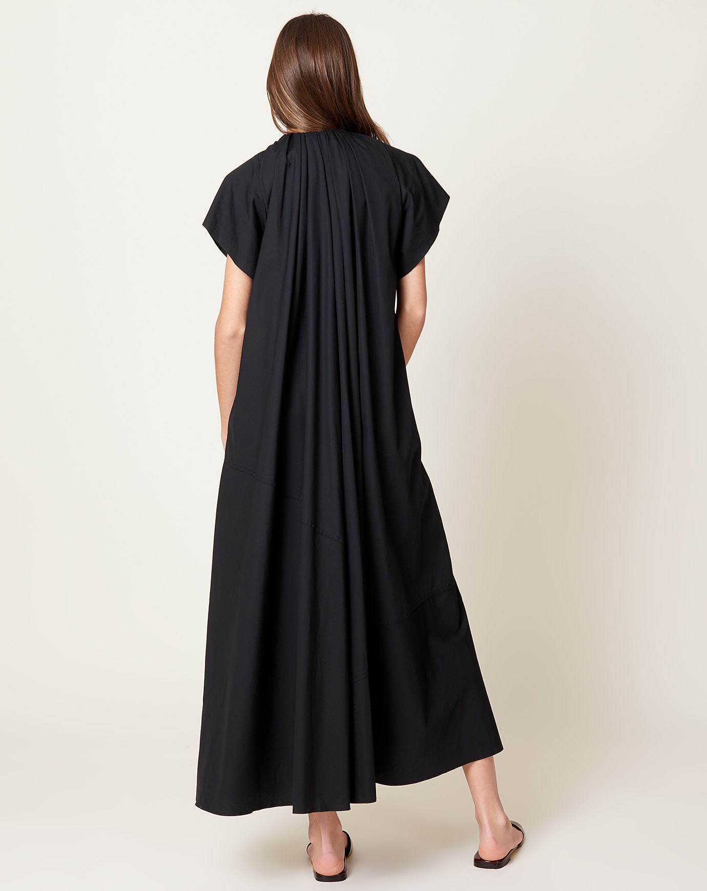 MM6 Pleat Dress in Black