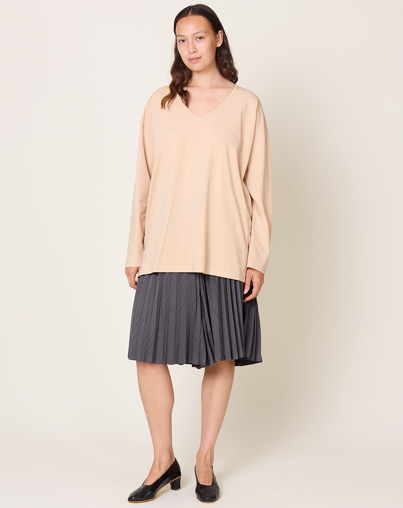 MVH Boy V Neck in Salmon Jersey