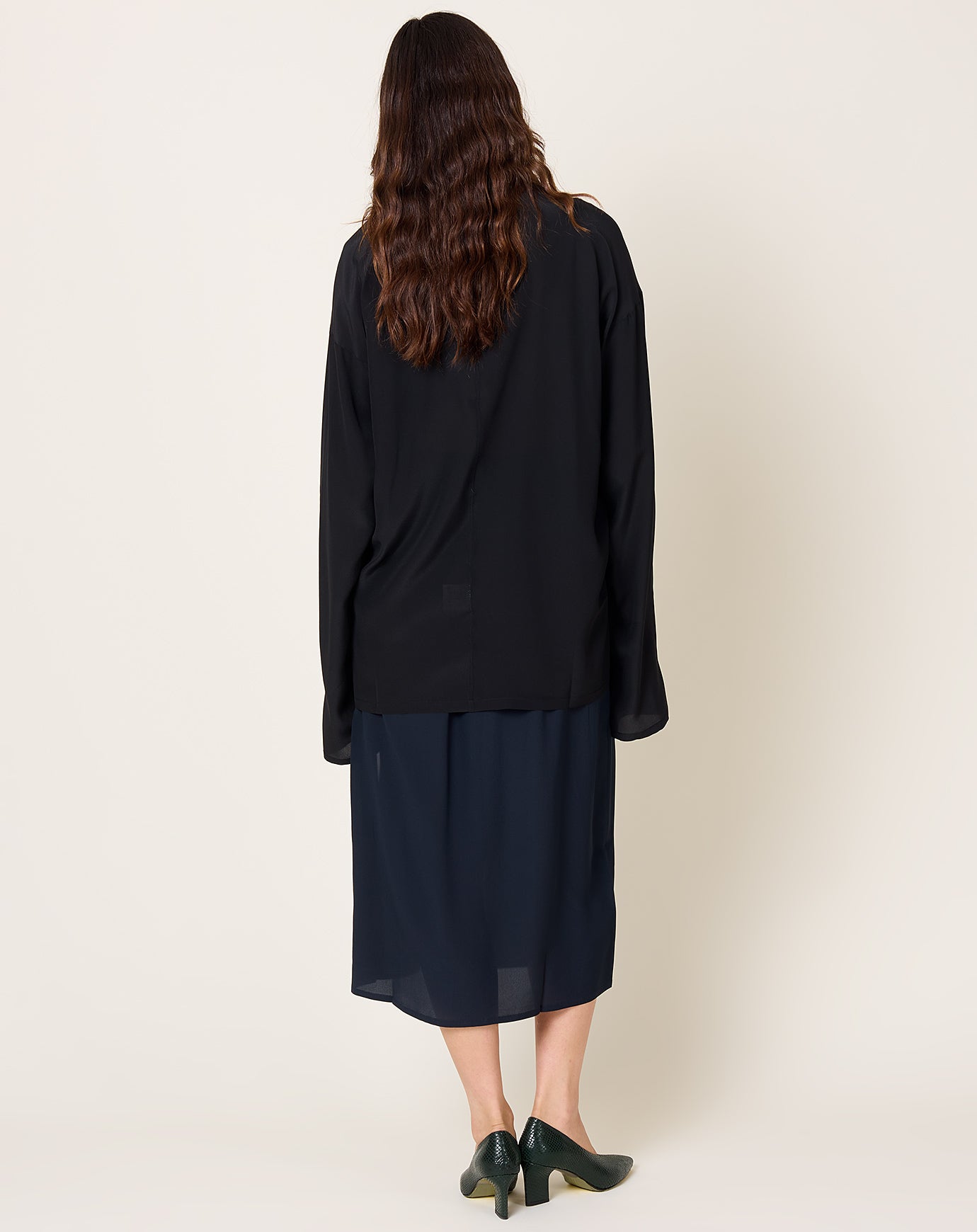 MVH Pencil XL in Navy Silk