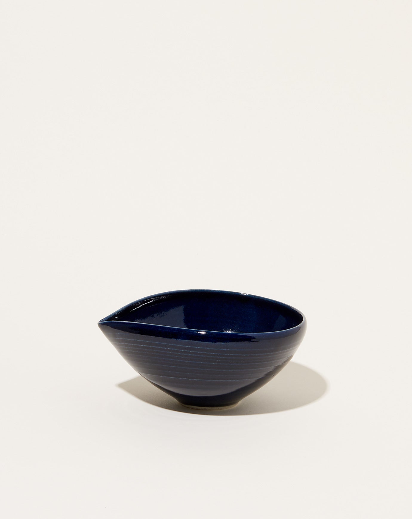 Monohanako Medium Almond Bowl in Dark Blue