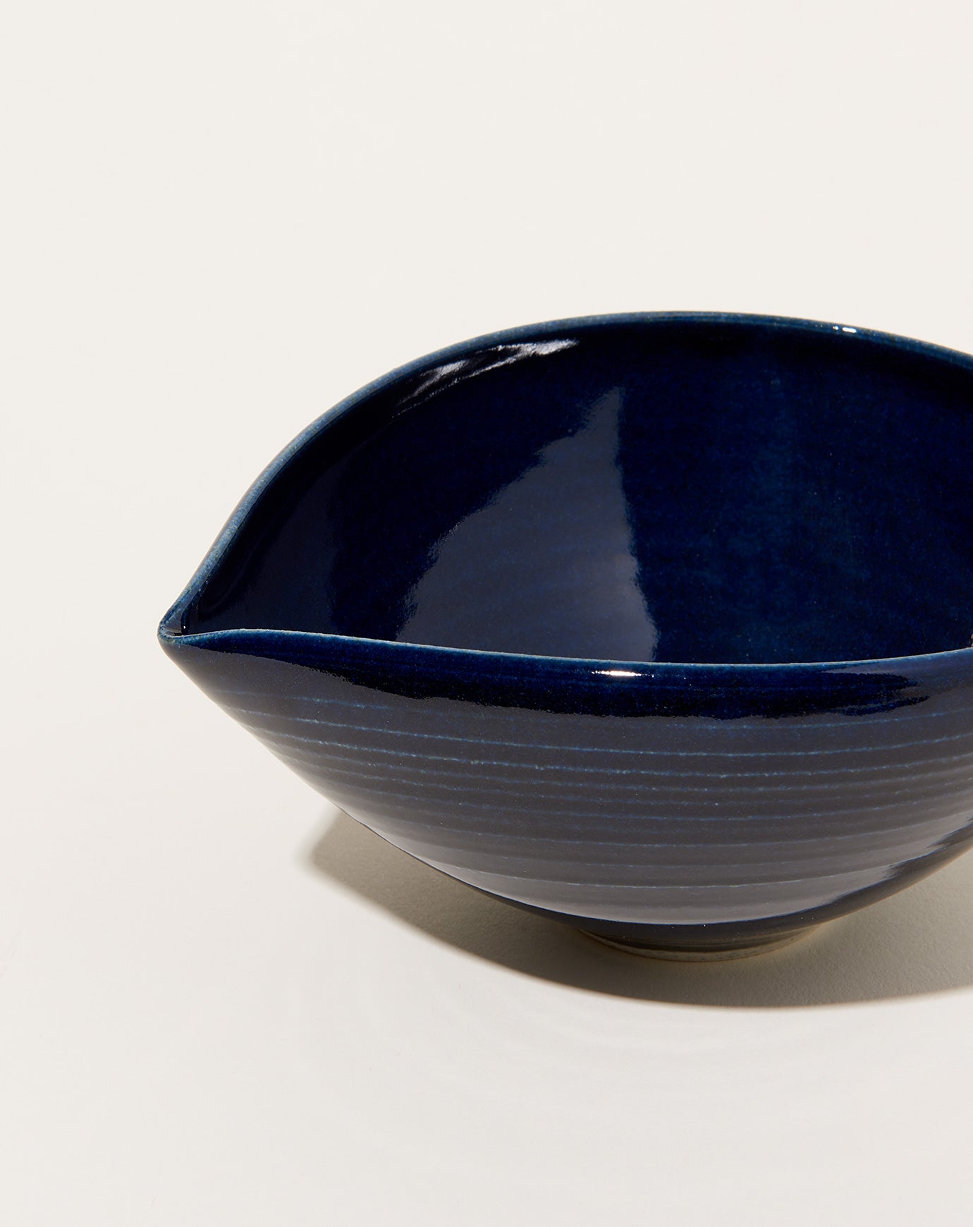 Monohanako Medium Almond Bowl in Dark Blue
