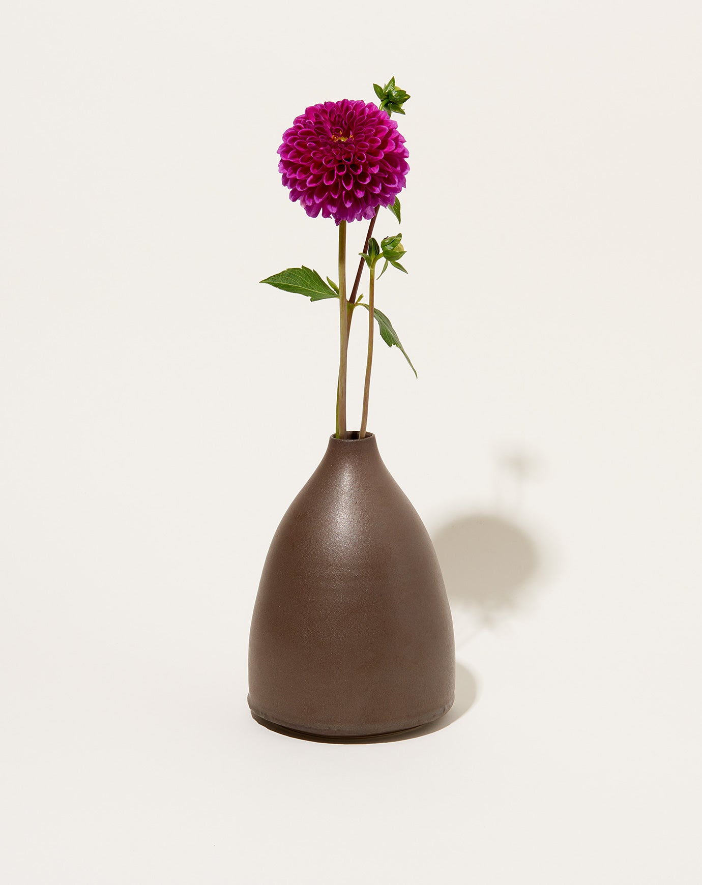 Monohanako Vase in Chocolate