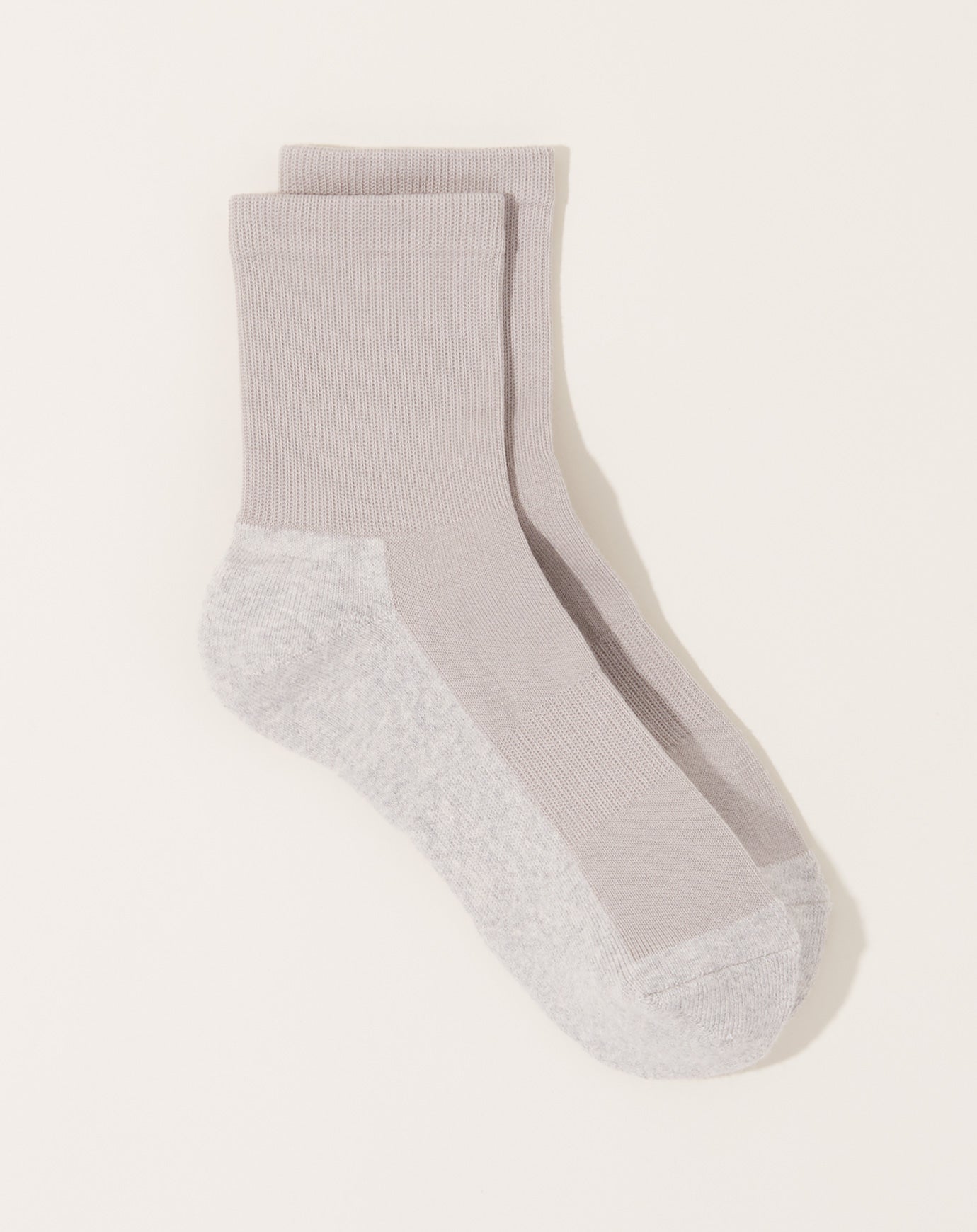 Nishiguchi Kutsushita Cotton Cashmere Walk Socks in Light Grey