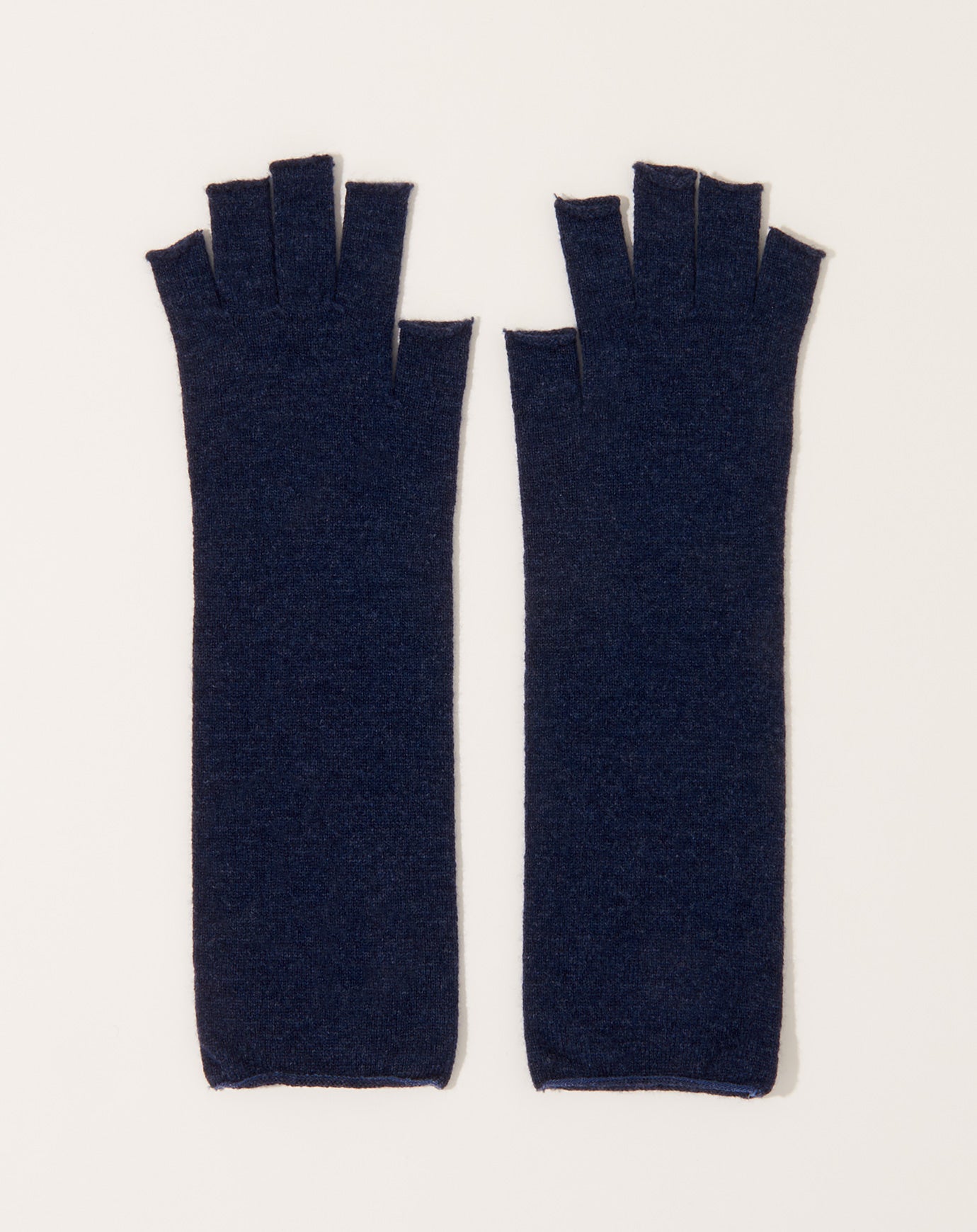 Nishiguchi Kutsushita Wool Arm Warmers in Navy