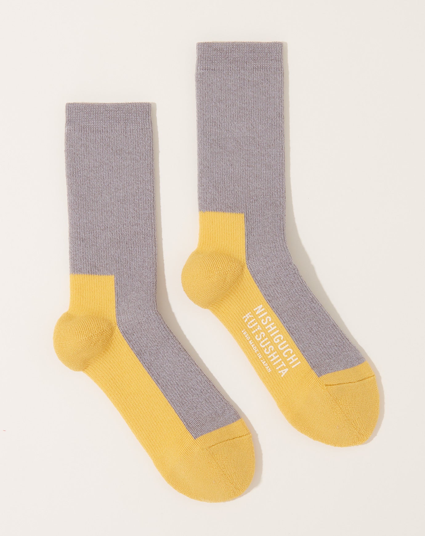 Nishiguchi Kutsushita Wool Pile Trail Socks in Grey