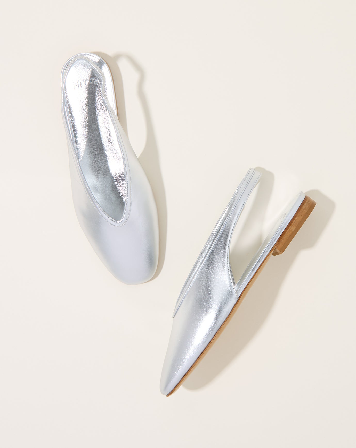 NITTO Balla Slingback in Silver