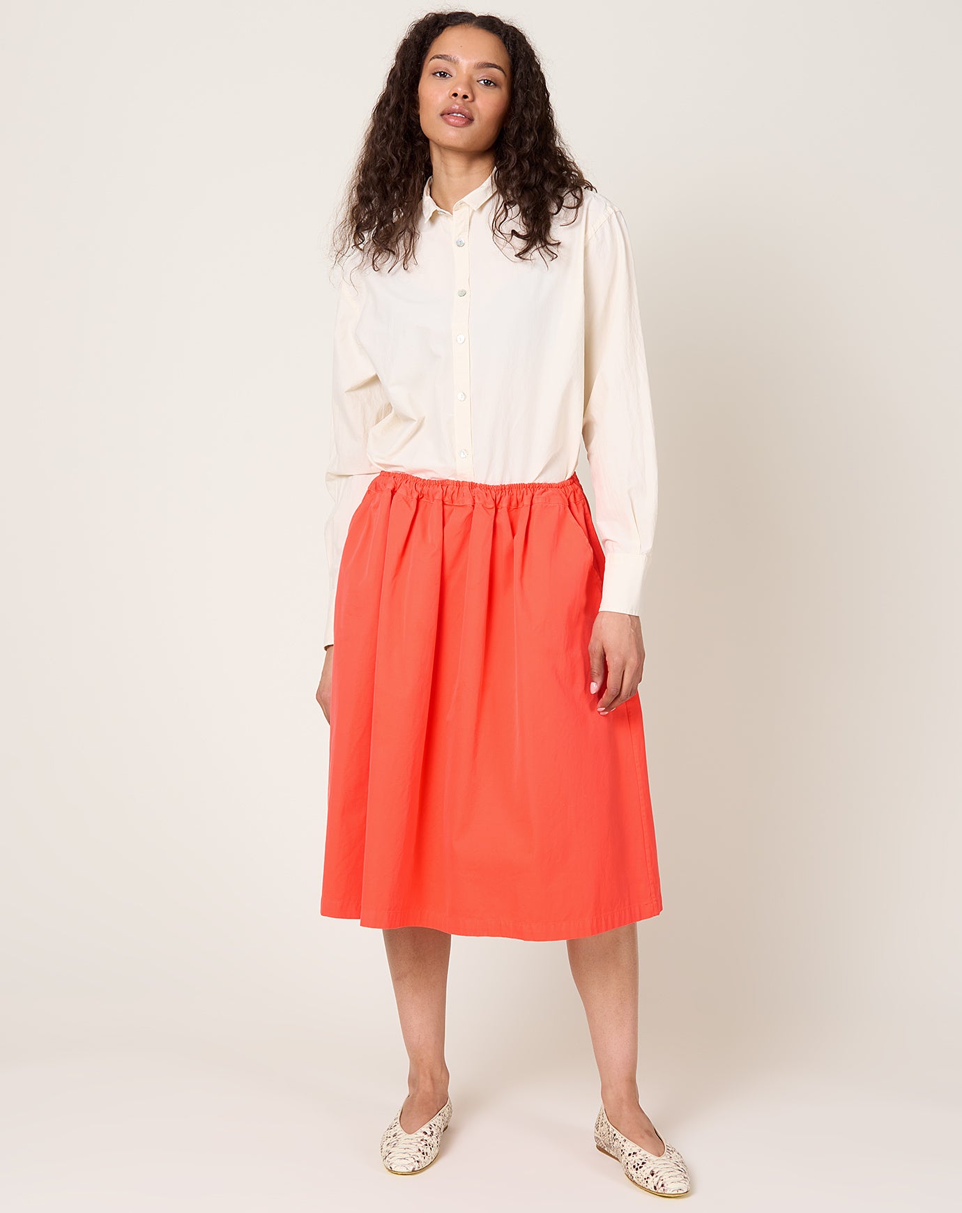 NITTO Caracoto Skirt in Coral