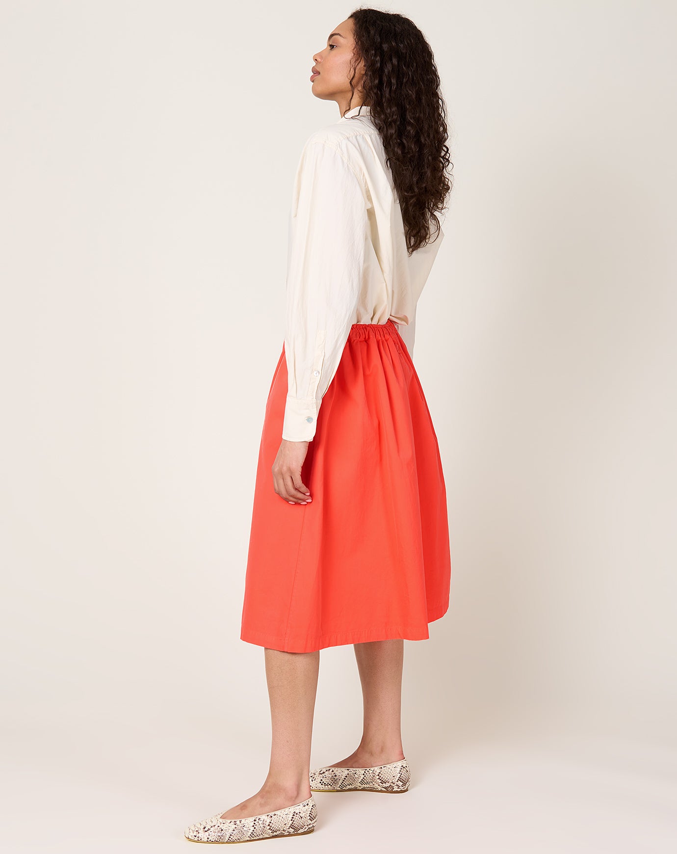 NITTO Caracoto Skirt in Coral