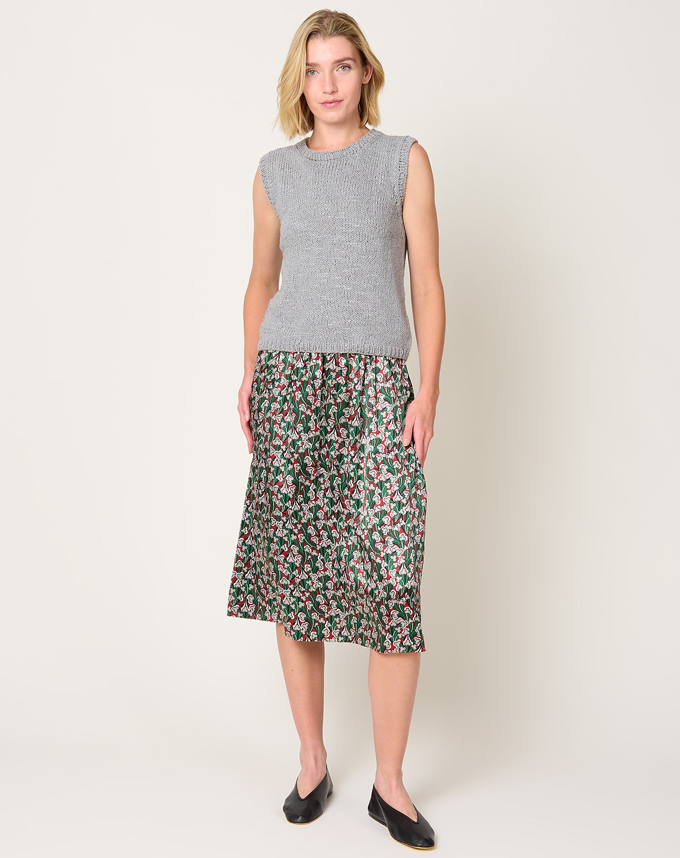 NITTO Sopragonna Skirt in Pansy Green